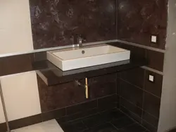 Photo of tiles bath countertop