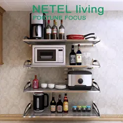 How to hang shelves in the kitchen photo