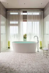 Асобнастаячая ванная ў інтэр'еры
