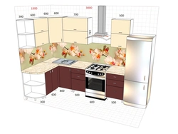 Kitchen design size 5 by 5 photo