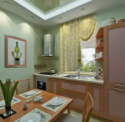 Kitchen interior with 3 doors