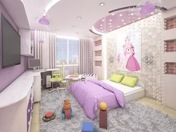 Children's room design for a girl in an apartment