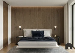 MDF panels for walls in the bedroom photo