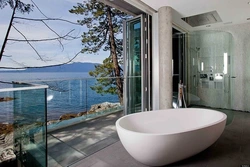 Bath design with balcony