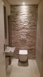 Дизайн туалета в квартире декоративной штукатуркой