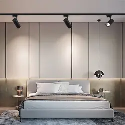 Track Lamps In The Bedroom Interior