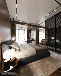 Track Lamps In The Bedroom Interior