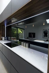 Фото кухни зеркальные дизайн