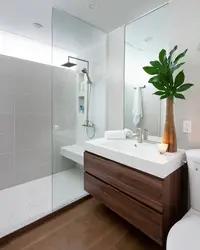 Простой интерьер ванной комнаты фото