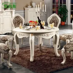 Красивые столы и стулья для гостиной фото
