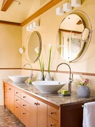 Sink in the bathroom interior photo