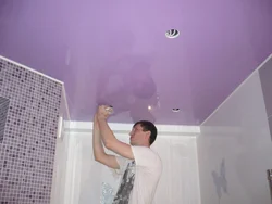 Как делать ванной потолок фото