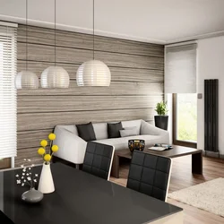 Panels in the living room in a modern style photo