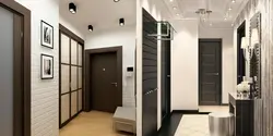 Двери в интерьере прихожей в современном стиле