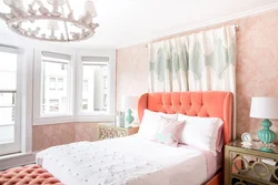 Peach bedroom design