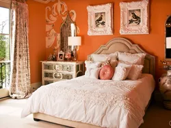 Peach bedroom design