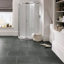 Floor-mounted bathroom design