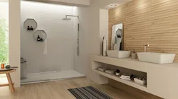 Floor-mounted bathroom design