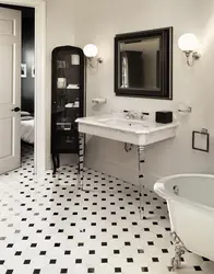 Floor-mounted bathroom design