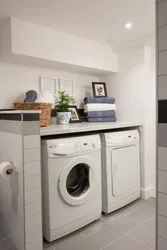 Design for installing a washing machine in the bathroom