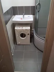 Дызайн усталёўкі пральнай машыны ў ваннай