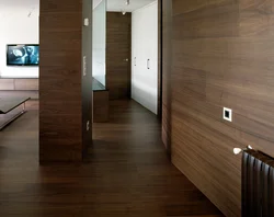 Hallway made of laminate walls photo design
