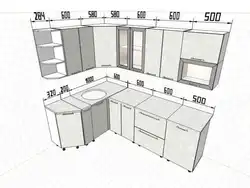 Kitchen design size photo