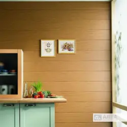 Decorating the walls in the kitchen with MDF panels photo