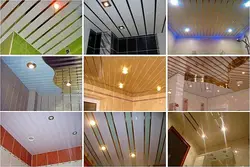 Spot Lampaları Olan Plastik Panellərdən Hazırlanmış Vanna Otağı Tavanı