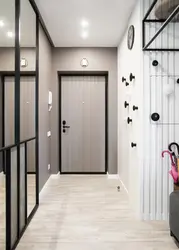 Straight corridor in the apartment photo