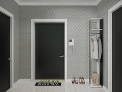 Gray wallpaper for the hallway and corridor photo