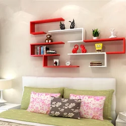 Wall Shelves For Bedroom Photo