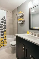 Combination of white and gray in the bathroom photo