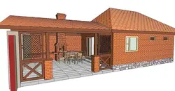Летняя кухня с террасой под одной крышей проекты фото
