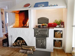 How to design a Russian stove in the kitchen