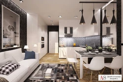Interior Design Kitchen Living Room 40 M