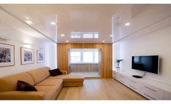 Suspended ceilings for low ceilings in the living room photo