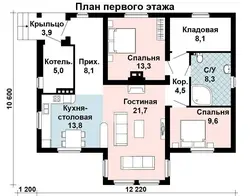 Планировка дома с 3 спальнями фото