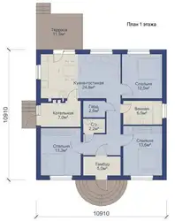 Планы Дома Одноэтажного 3 Спальни Фото