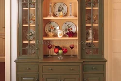 Beautiful sideboards for dishes in the living room photo