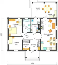 House Layout Photo With Three Bedrooms And A Living Room