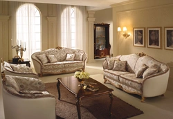 Sofas for living room in classic style photo