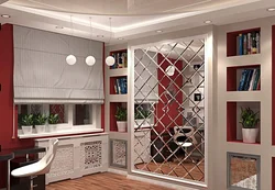 Photo of plasterboard partitions for kitchen zoning