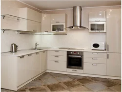 Photo of built-in household kitchen