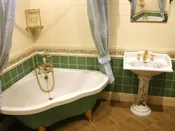 Ванна на ножках у інтэр'еры ваннага пакоя