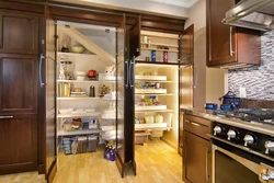 Kitchen Interior With Built-In Wardrobe