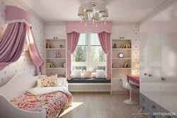 Girl's bedroom interior photo