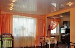 Дызайн штор для залы і кухні фота