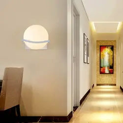 Wall lamps in the hallway interior