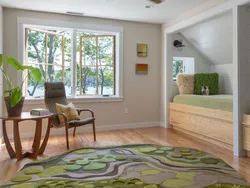 Interior light oak living room